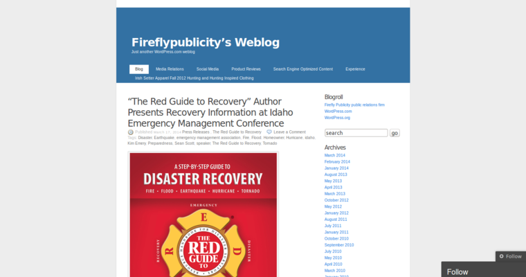 Blog page for #9 Best Public Relations Firm: Firefly Publicity