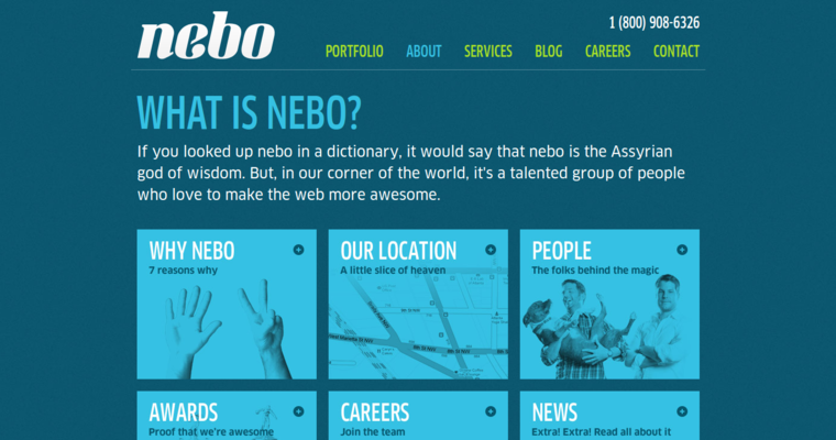 About page of #1 Top Public Relations Company: Nebo Agency