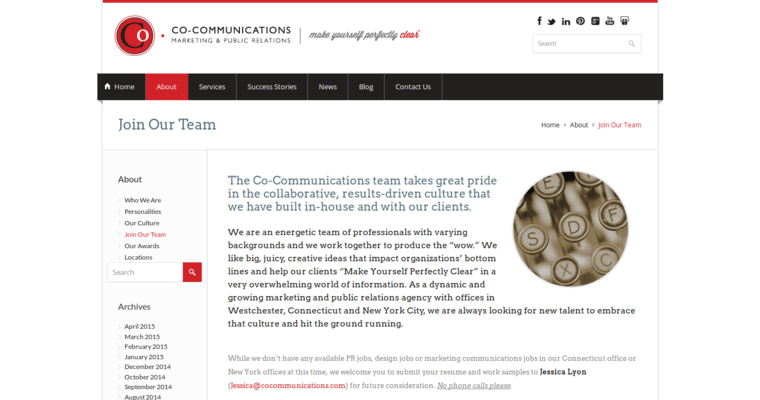 Team page of #15 Top Public Relations Business: CO-Communications