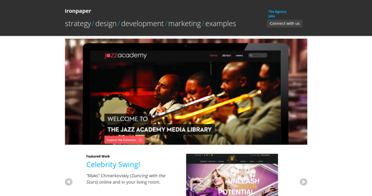 Home page of #2 Leading Digital Public Relations Company: Ironpaper