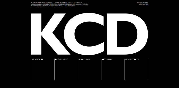 Home page of #3 Top Fashion Public Relations Company: KCD Worldwide