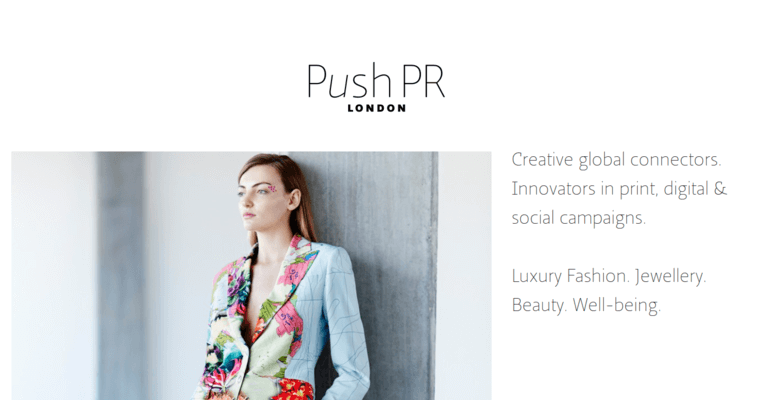 Service page of #1 Leading Beauty Public Relations Firm: Push PR