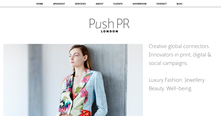 Home page of #2 Leading Fashion Public Relations Business: Push PR