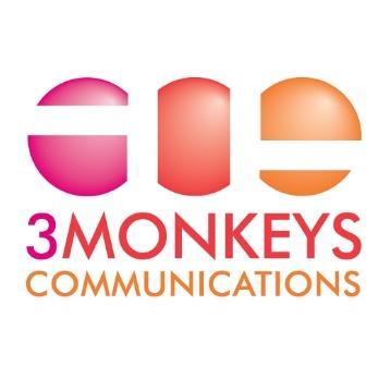  Leading Public Relations Business Logo: 3 Monkeys Communications