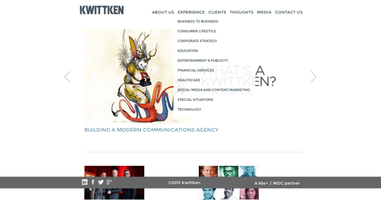 Home page of #13 Top Public Relations Firm: Kwittken