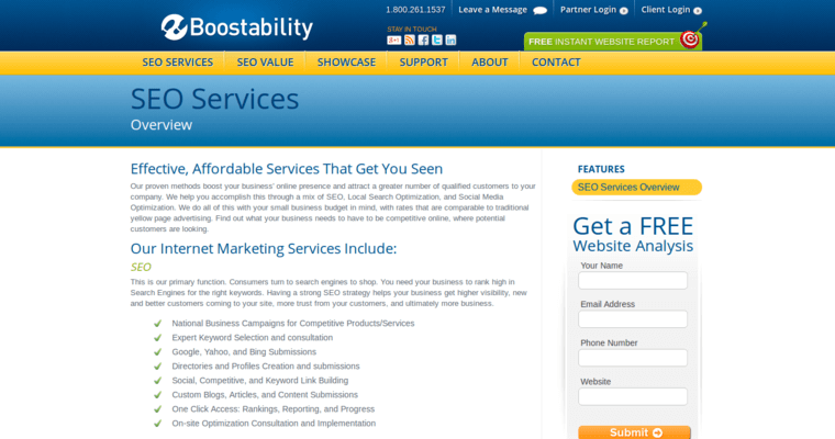 Service page of #5 Best PR Business: Boostability