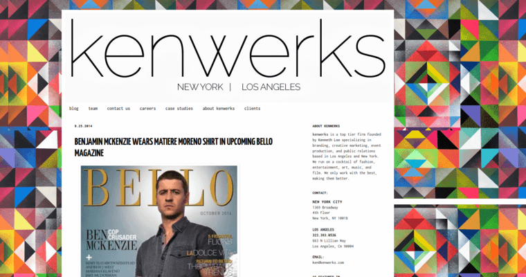 Home page of #6 Best Public Relations Business: Kenwerks