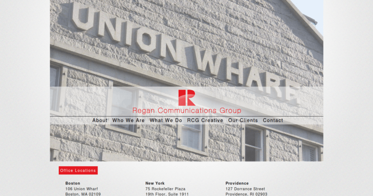 Contact page of #5 Top Boston Public Relations Agency: Regan Communications Group