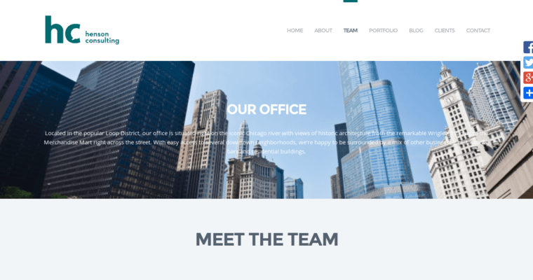 Team page of #5 Best Chicago PR Company: Henson Consulting