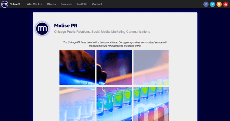 Home page of #7 Top Chicago PR Firm: Molise PR