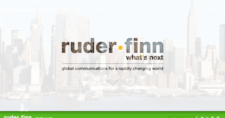 Home page of #8 Leading Corporate Public Relations Company: Ruder Finn