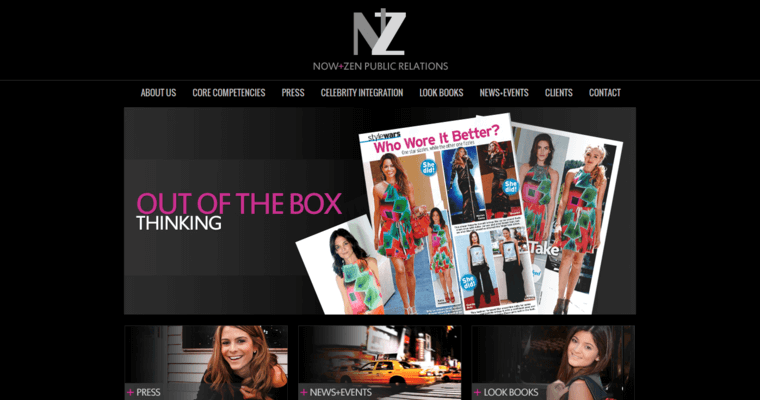 Home page of #2 Best Fashion Public Relations Firm: Now and Zen PR