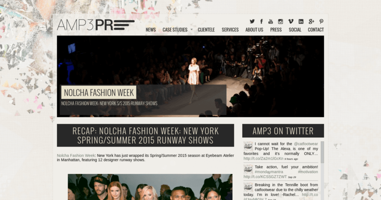 News page of #9 Leading Fashion Public Relations Company: AMP3