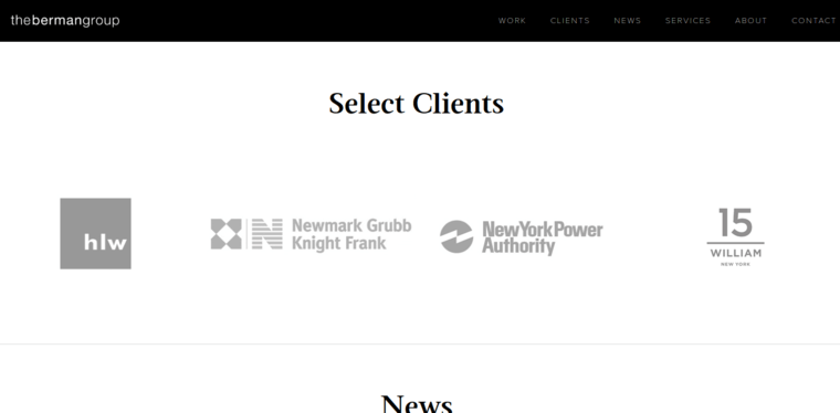 Clients page of #10 Leading Finance PR Company: The Berman Group