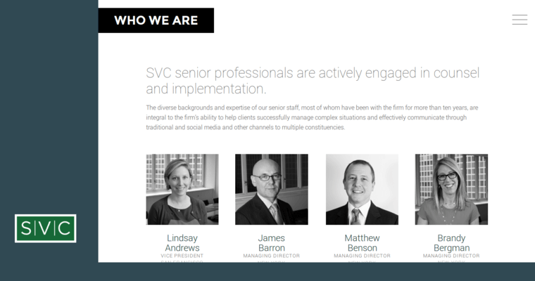 People page of #3 Best Finance PR Agency: Sard Verbinnen & Co