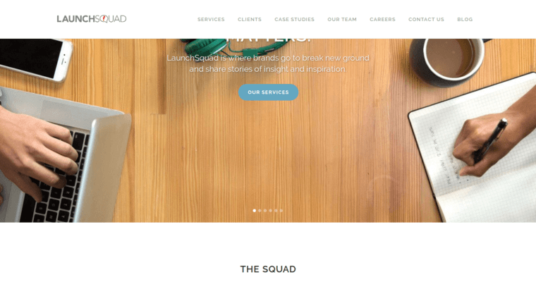 Home page of #9 Best SF PR Agency: LaunchSquad
