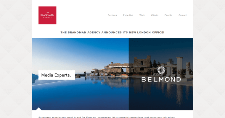 Home page of #2 Best Travel PR Firm: Brandman Agency