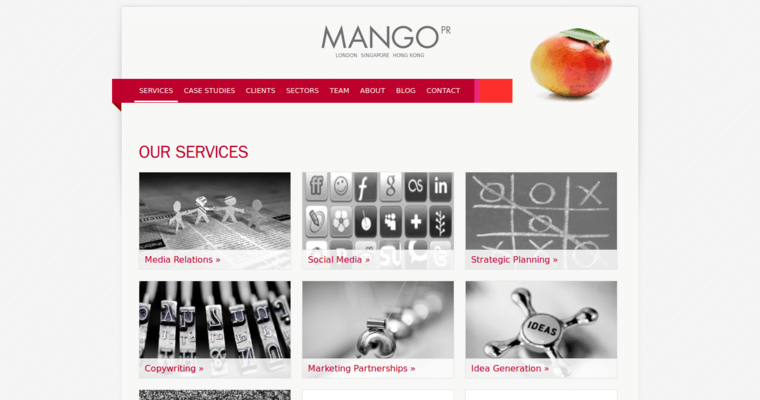 Service page of #1 Best Travel PR Company: Mango PR