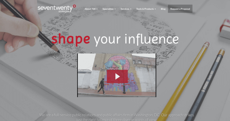 Home page of #2 Top DC PR Agency: SevenTwenty Strategies