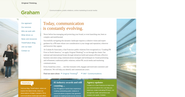 Home page of #19 Top Public Relations Firm: Graham Associates