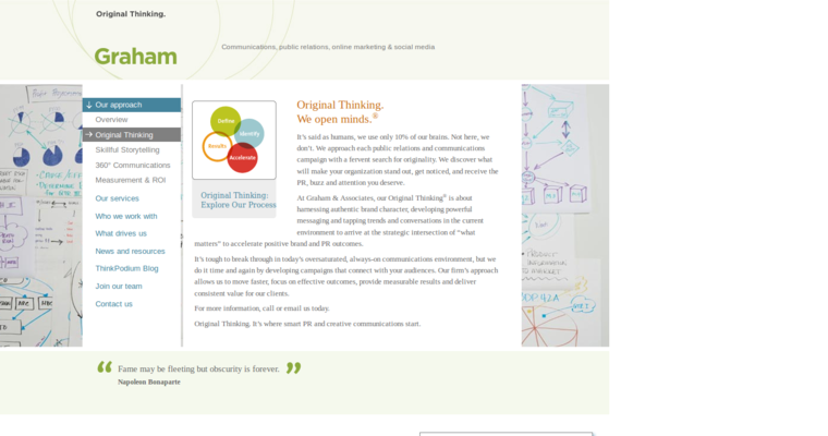 Service page of #19 Leading Public Relations Business: Graham Associates
