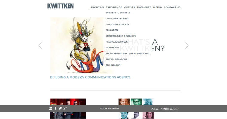 Home page of #13 Best Public Relations Firm: Kwittken