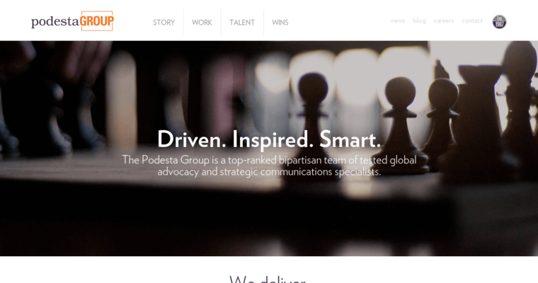 Story page of #14 Leading Public Relations Agency: Podesta Group