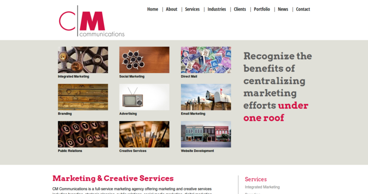 Service page of #8 Leading Boston PR Company: CM Communications