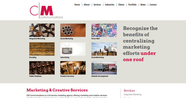 Service page of #8 Top Boston PR Agency: CM Communications