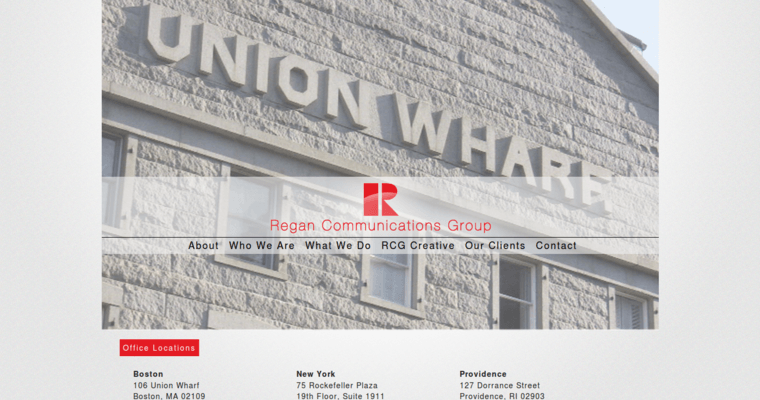 Contact page of #5 Leading Boston Public Relations Business: Regan Communications Group