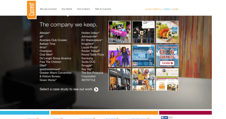 Work page of #8 Top Corporate PR Firm: Current