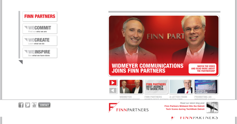 Home page of #7 Leading Corporate PR Company: Finn Partners