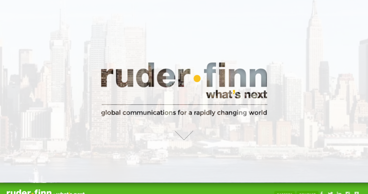 Home page of #8 Top Corporate PR Company: Ruder Finn