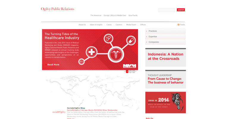 Home page of #8 Top Digital Public Relations Firm: Ogilvy Public Relations