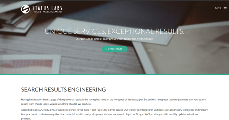 Service page of #6 Best Digital PR Firm: Status Labs