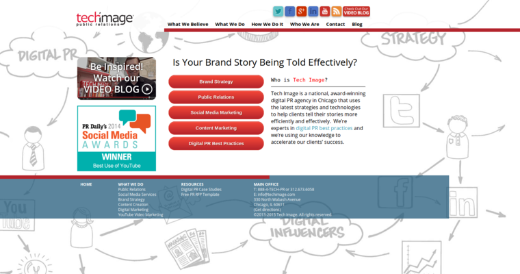 Home page of #10 Best Online Public Relations Business: Tech Image