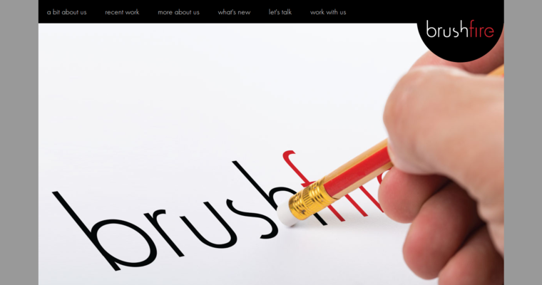About page of #1 Top Online Public Relations Agency: Brushfire Inc.