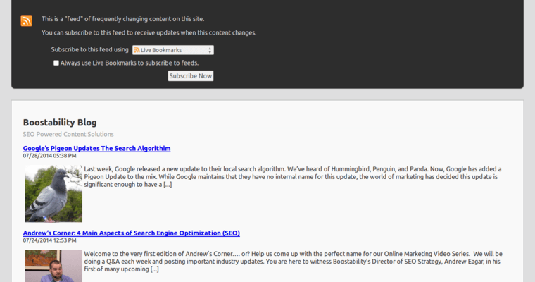 Blog page of #5 Top Digital Public Relations Firm: Boostability
