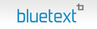  Leading Online PR Company Logo: Bluetext