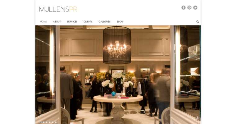 Home page of #6 Best Fashion Public Relations Firm: Mullens