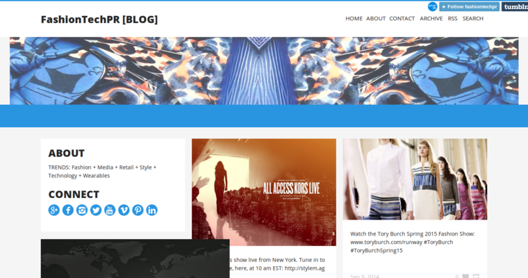 Blog page of #6 Best Fashion Public Relations Firm: FashionTechPR