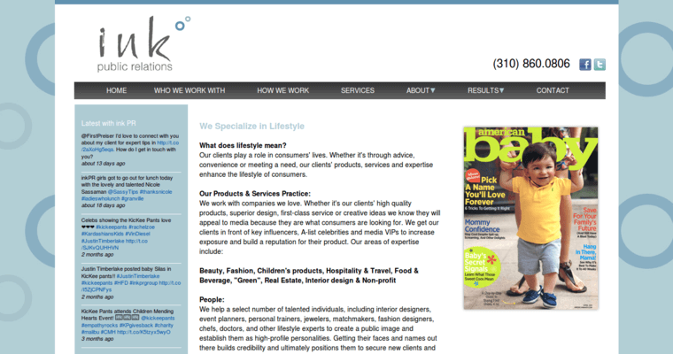 Work page of #8 Best Beauty Public Relations Agency: Ink Public Relations