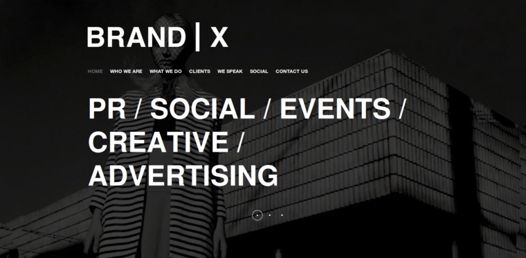 Home page of #15 Best Fashion PR Business: Brand X