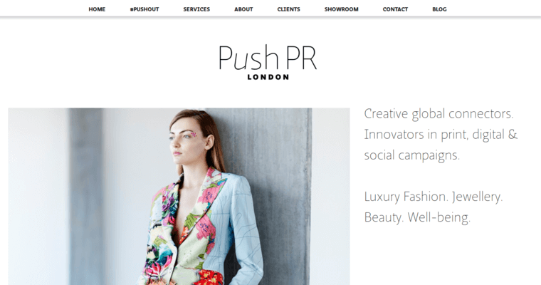 Home page of #11 Leading Beauty Public Relations Agency: Push PR
