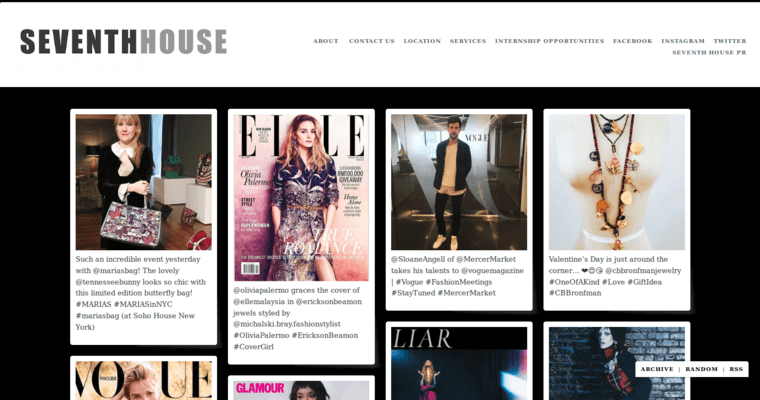 Tumblr page of #8 Top Fashion PR Agency: Seventh House