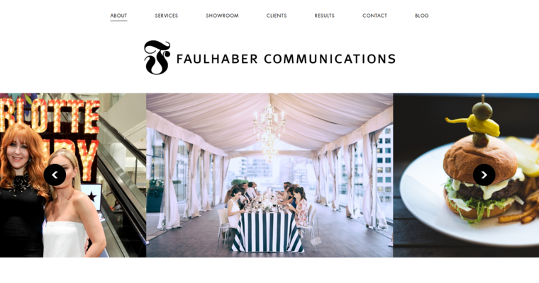 About page of #8 Best Finance PR Firm: Faulhaber