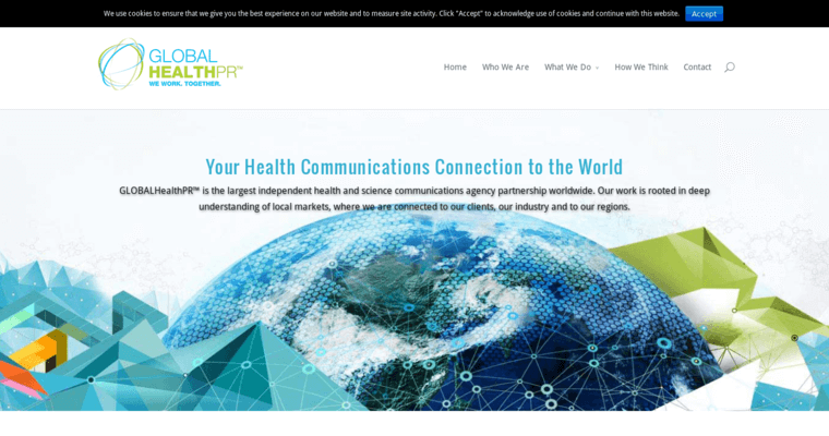 Home page of #3 Top Health PR Agency: Global Health PR