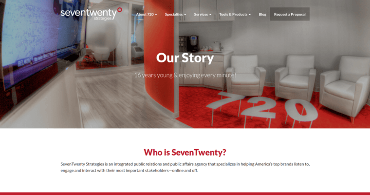 Story page of #9 Best Health Public Relations Agency: SevenTwenty Strategies