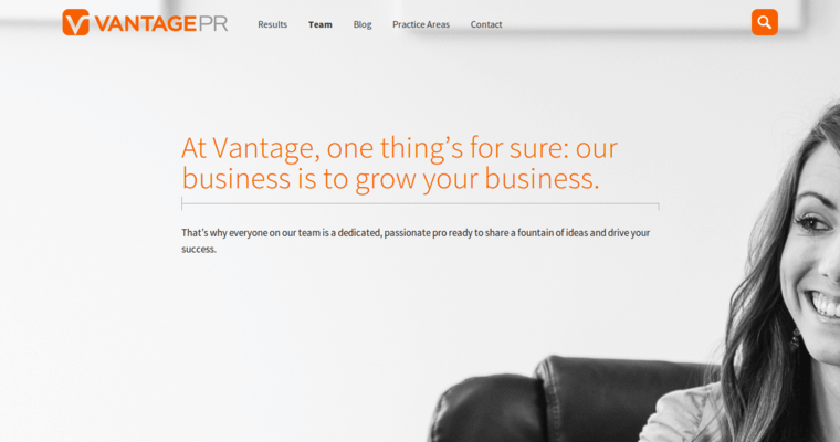 Team page of #1 Leading Health PR Agency: Vantage