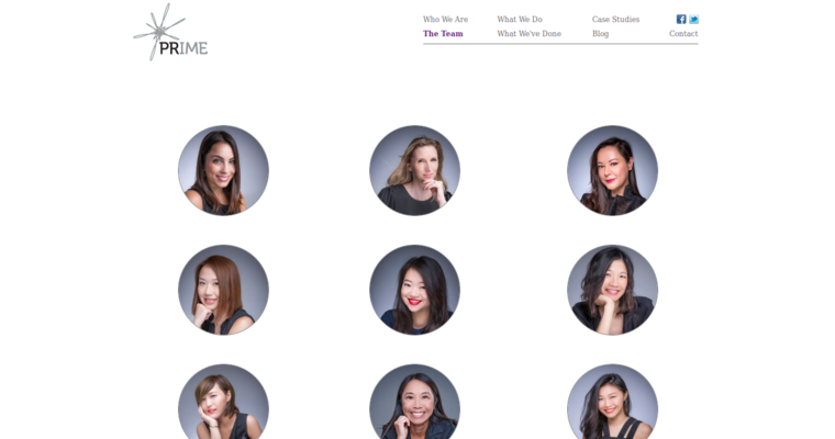 Team page of #3 Top Hong Kong PR Agency: PRIME